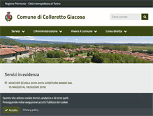 Tablet Screenshot of comune.collerettogiacosa.to.it